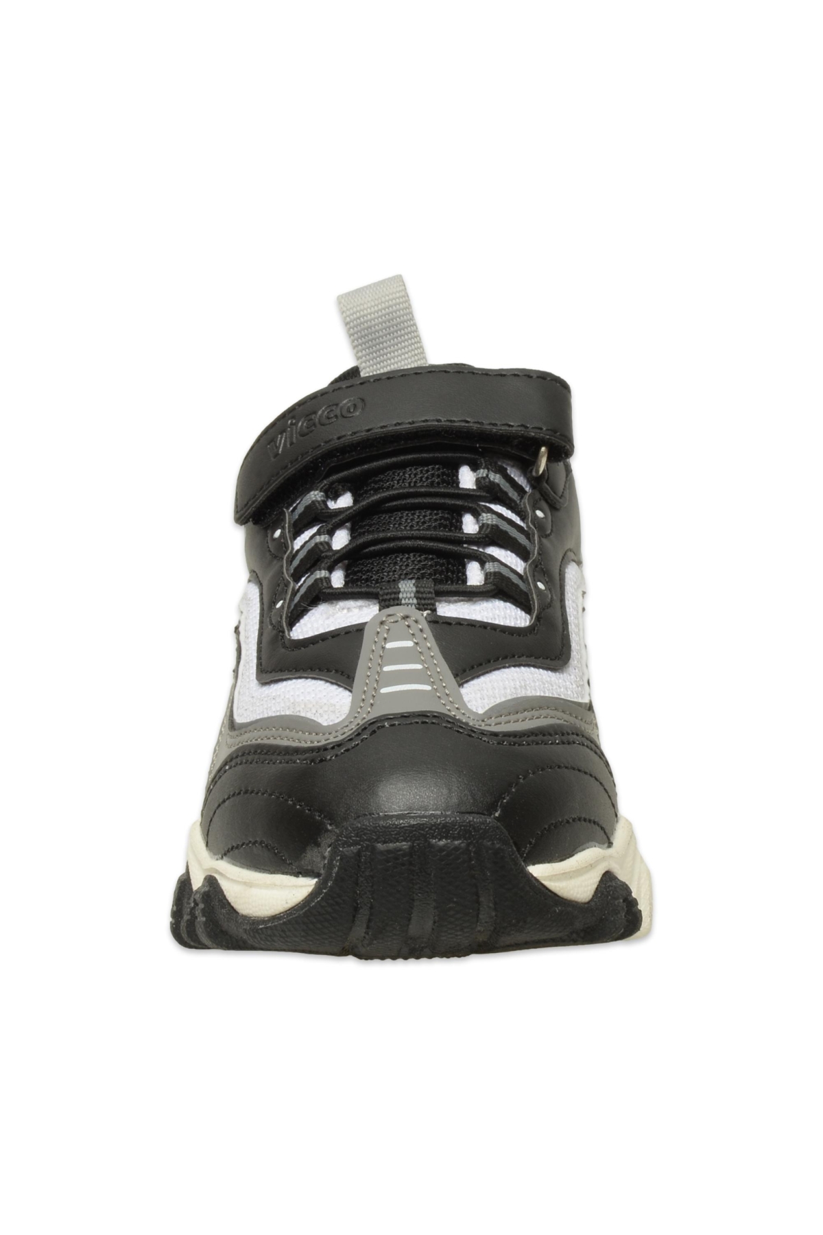 346.P25K.244 Pote Patik Siyah-Beyaz Çocuk Spor Ayakkabı - Görsel 4