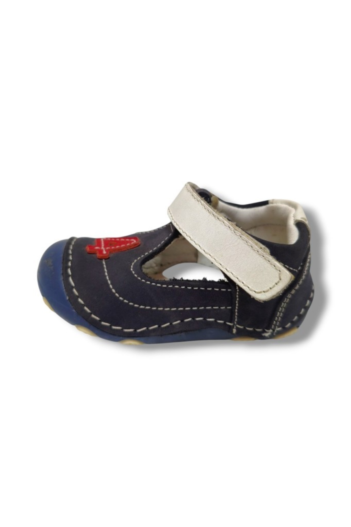3034-20 4 Numara Cırtlı Çocuk Ayakkabı Lacivert Beyaz 18-20 - Görsel 3