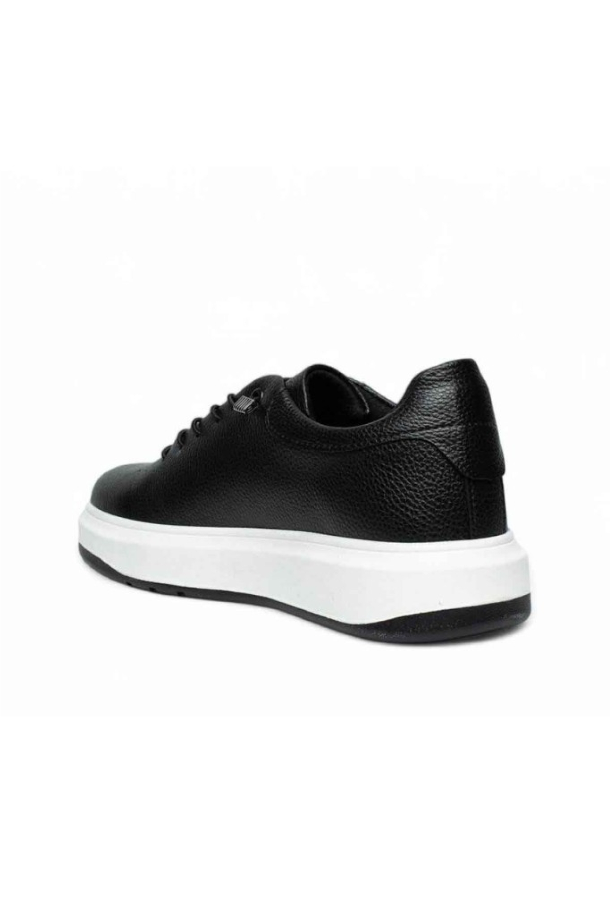 404-25 Deri Anatomik Erkek Ayakkabı Siyah Beyaz - Görsel 4