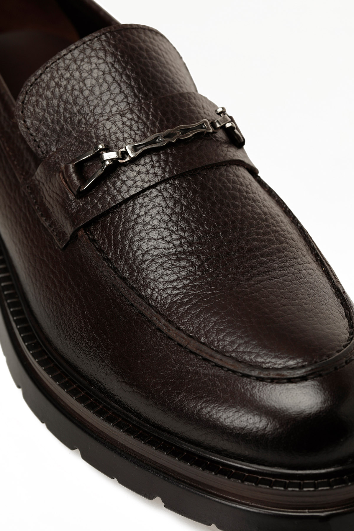 Garamond ALTUN 5PR Kahverengi Erkek Makosen - Görsel 9