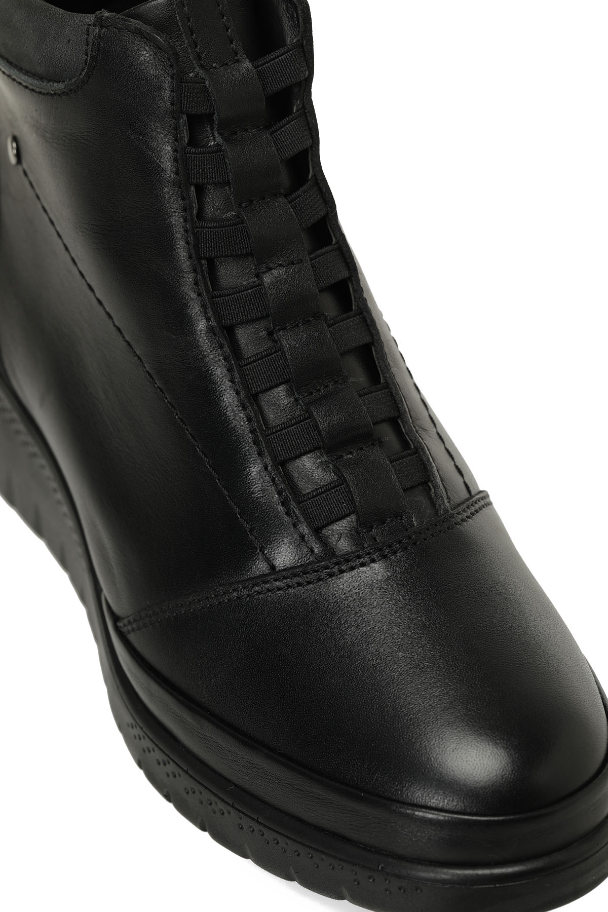 105653.Z5PR Siyah Kadın Dolgu Topuk Bot - Görsel 8