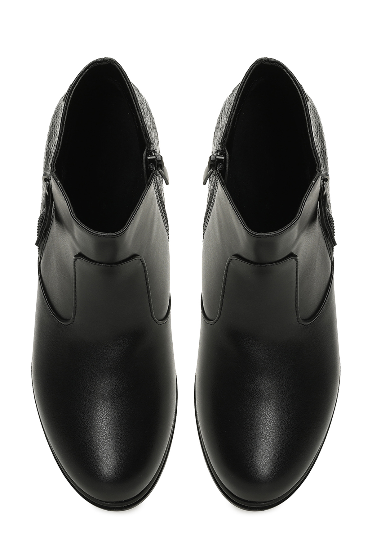 Polaris 163050.Z5PR Siyah Kadın Dolgu Topuk Bot - Görsel 5