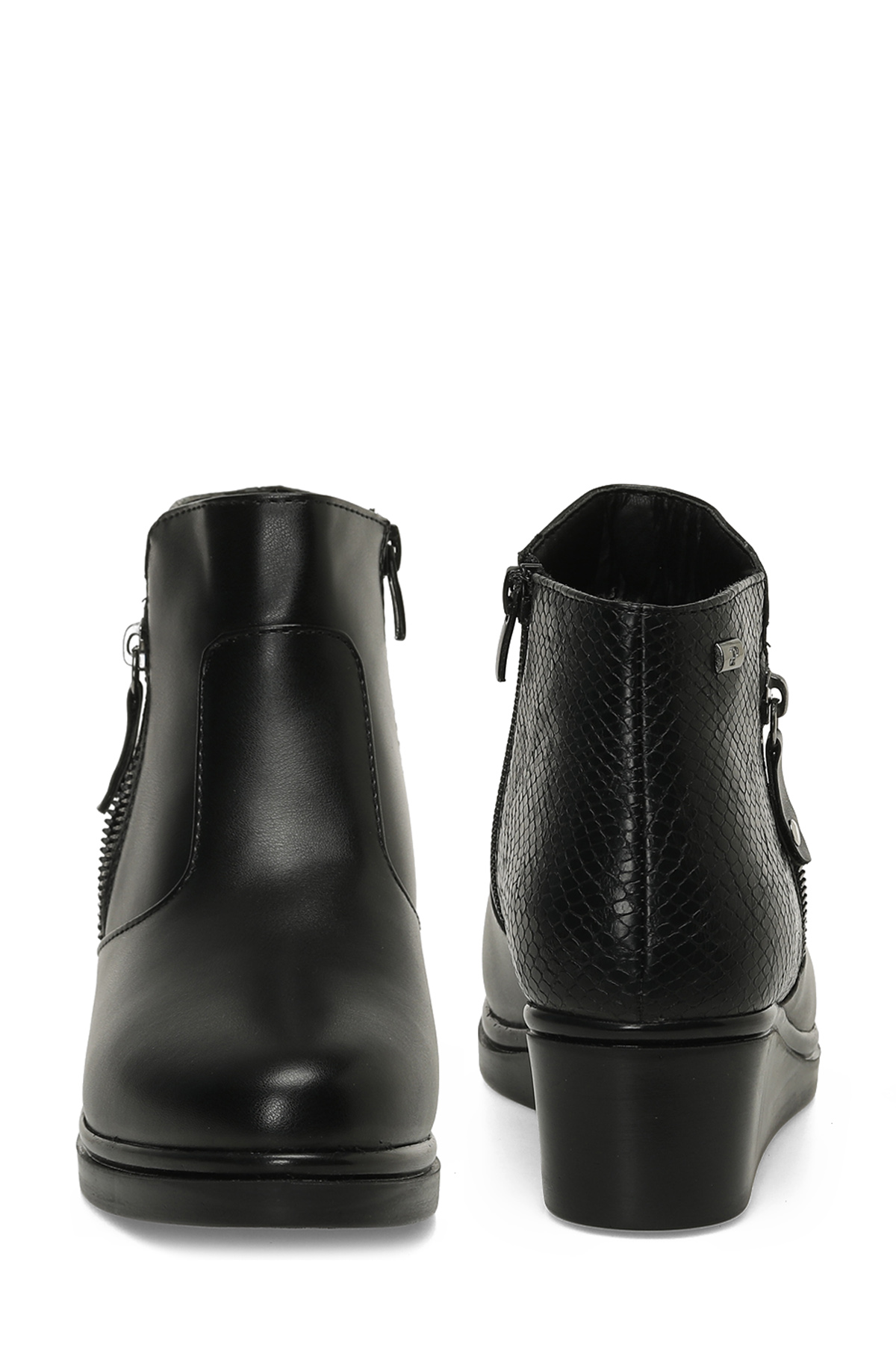Polaris 163050.Z5PR Siyah Kadın Dolgu Topuk Bot - Görsel 6