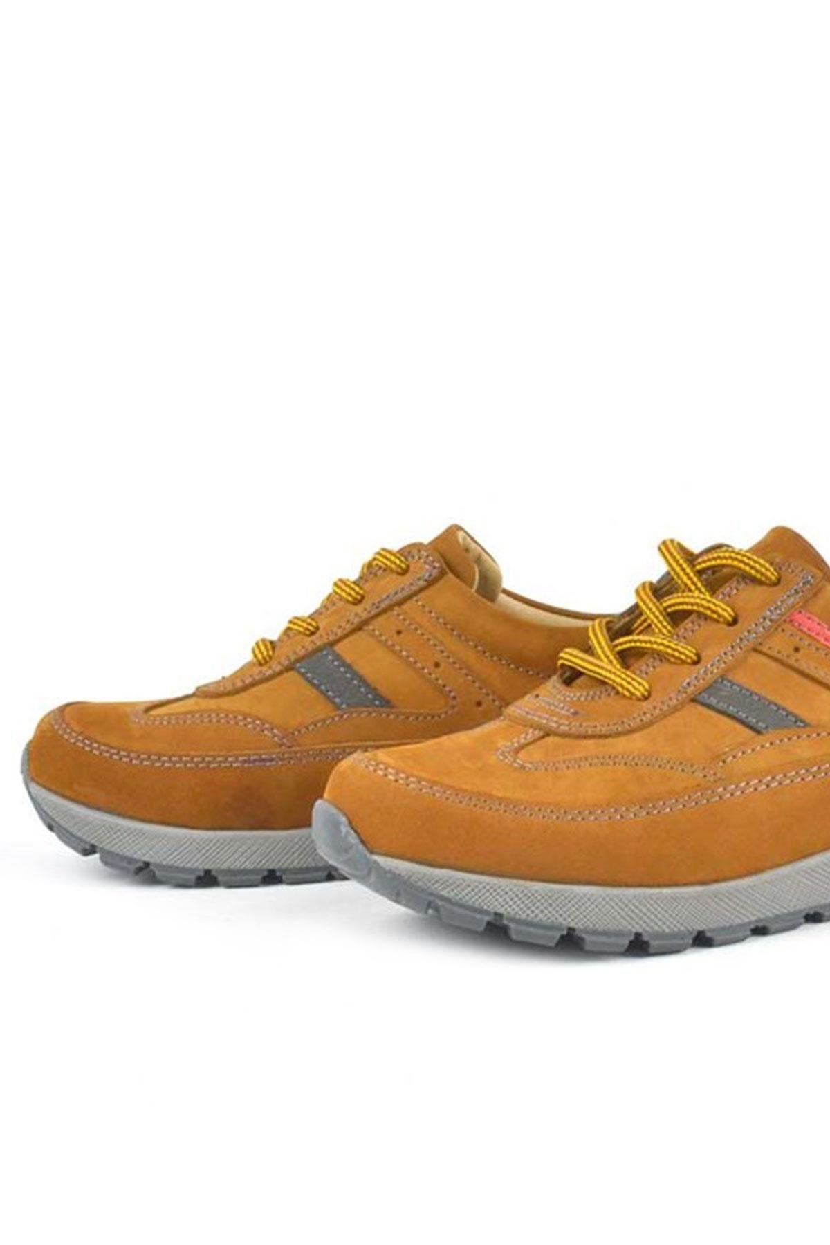 Hakiki Deri Sarı Bağcıklı Erkek Çocuk Spor Okul Ayakkabı - Görsel 7