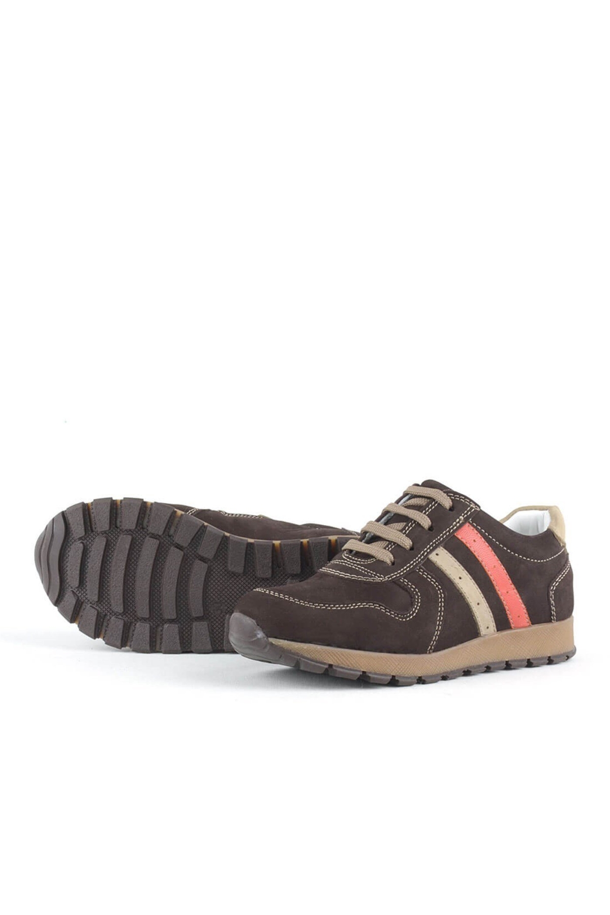 Hakiki Deri Kahverengi Erkek Çocuk Spor Ayakkabı - Görsel 5