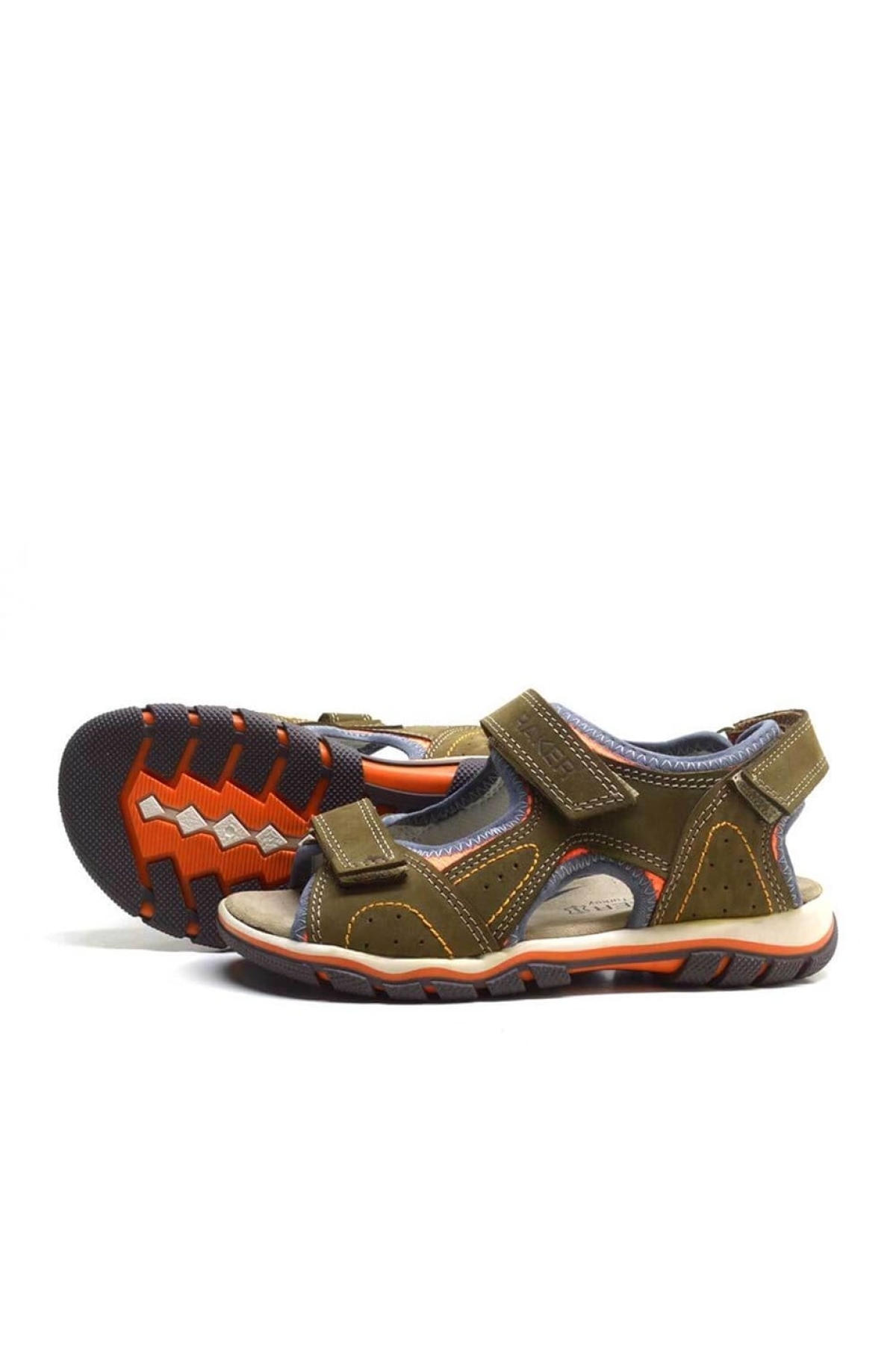Hakiki Deri Haki Cırtlı Erkek Çocuk Sandalet - Görsel 5