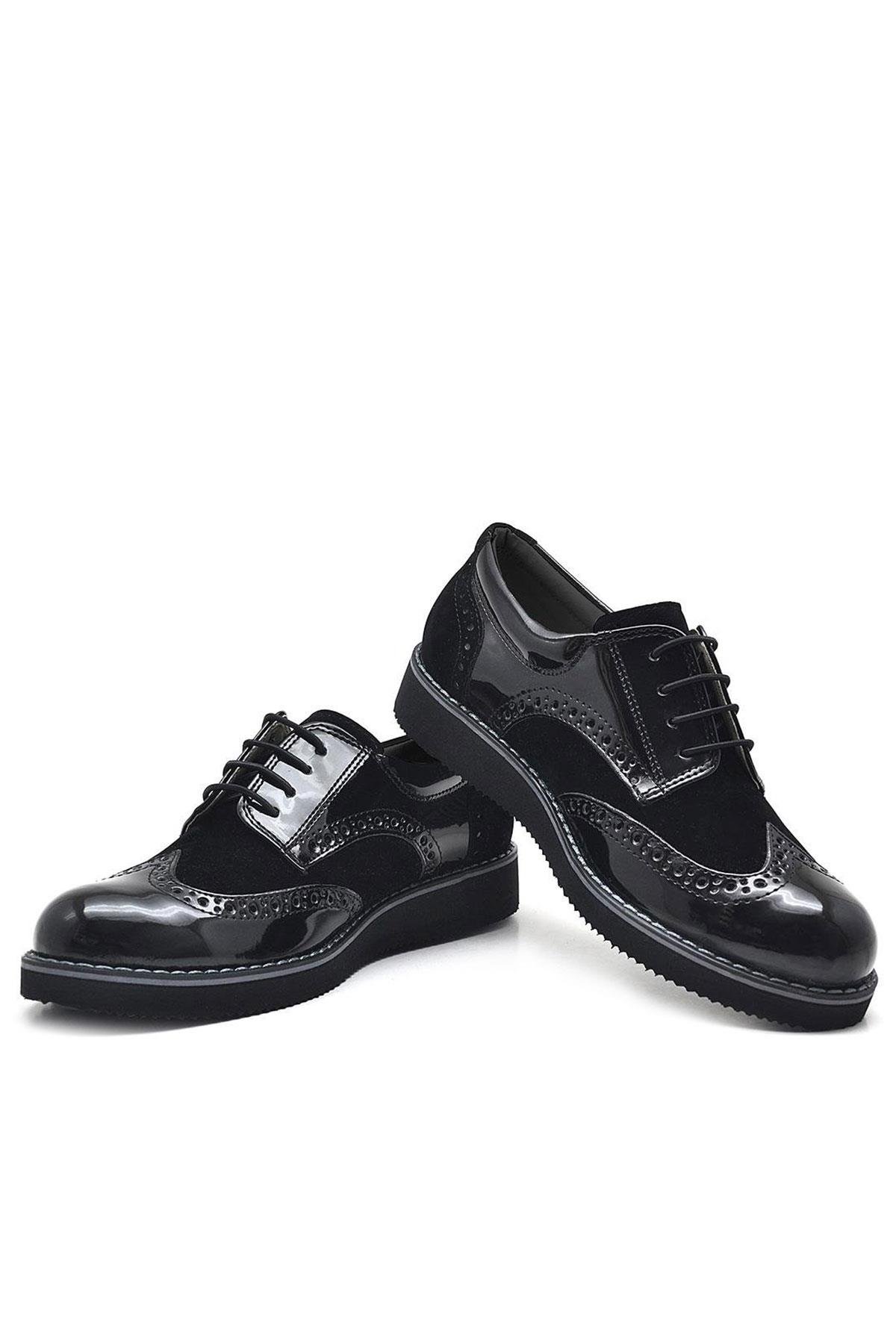 Hidra Rugan Bağcıklı Günlük Erkek Genç Okul Ayakkabı - Görsel 6