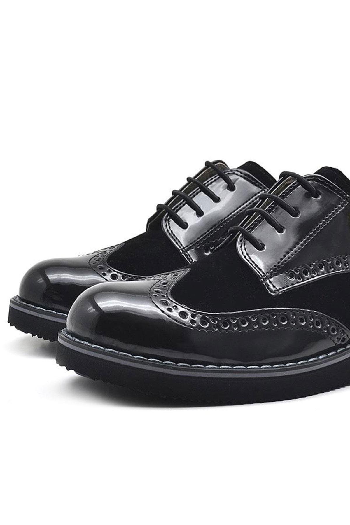 Hidra Rugan Bağcıklı Günlük Erkek Genç Okul Ayakkabı - Görsel 8
