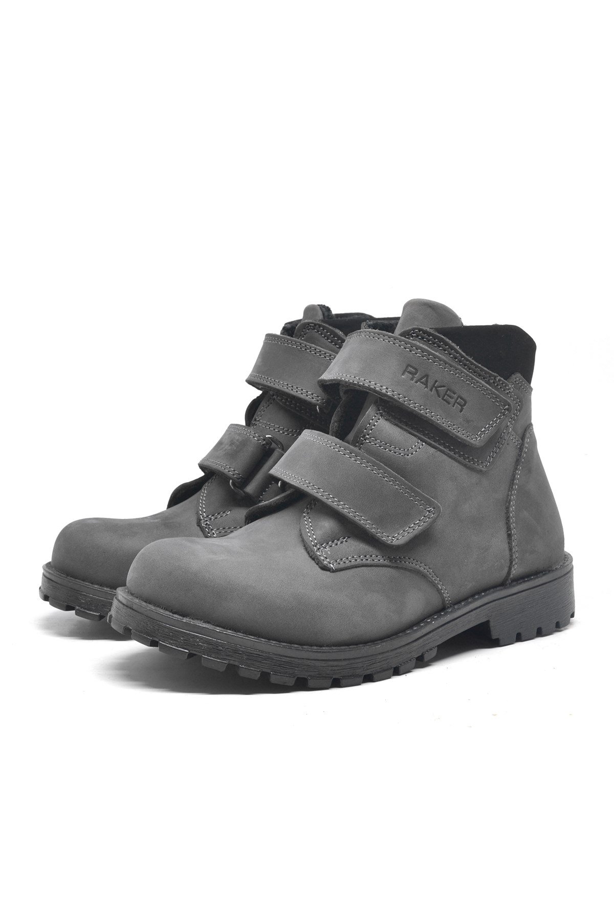 Sentor Hakiki Deri Gri Kürklü Cırtlı Çocuk Bot - Görsel 4