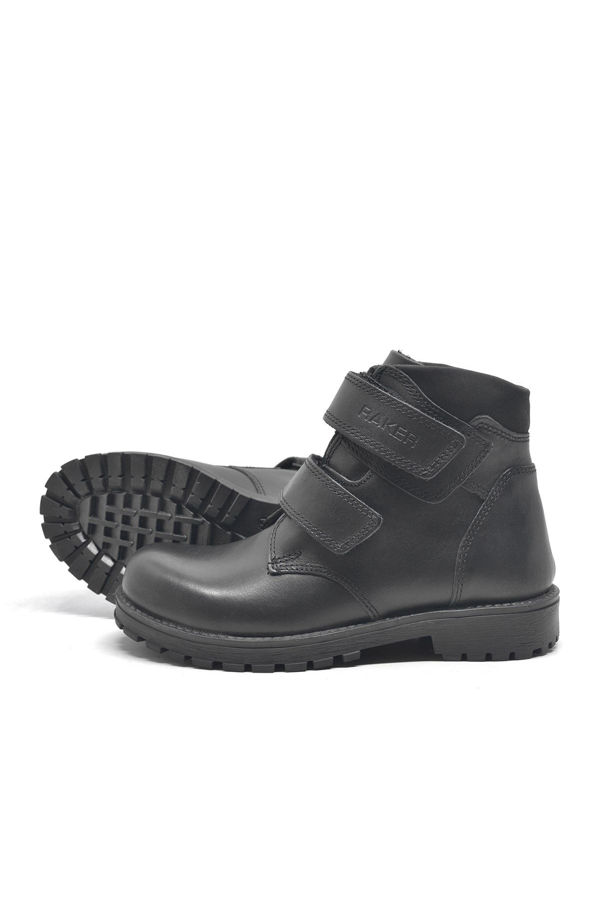 Sentor Hakiki Deri Siyah Kürklü Cırtlı Çocuk Bot - Görsel 5