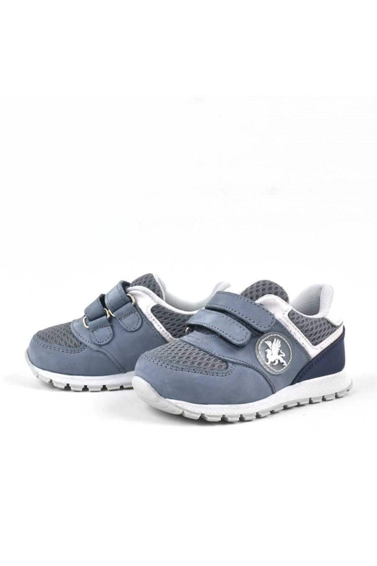 Hakiki Deri Gri Cırtlı Erkek Bebek Spor Ayakkabı - Görsel 4