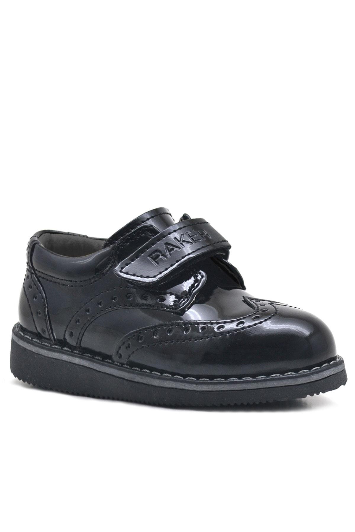 Siyah Rugan Cırtlı Günlük Erkek Bebek Ayakkabı - Görsel 2