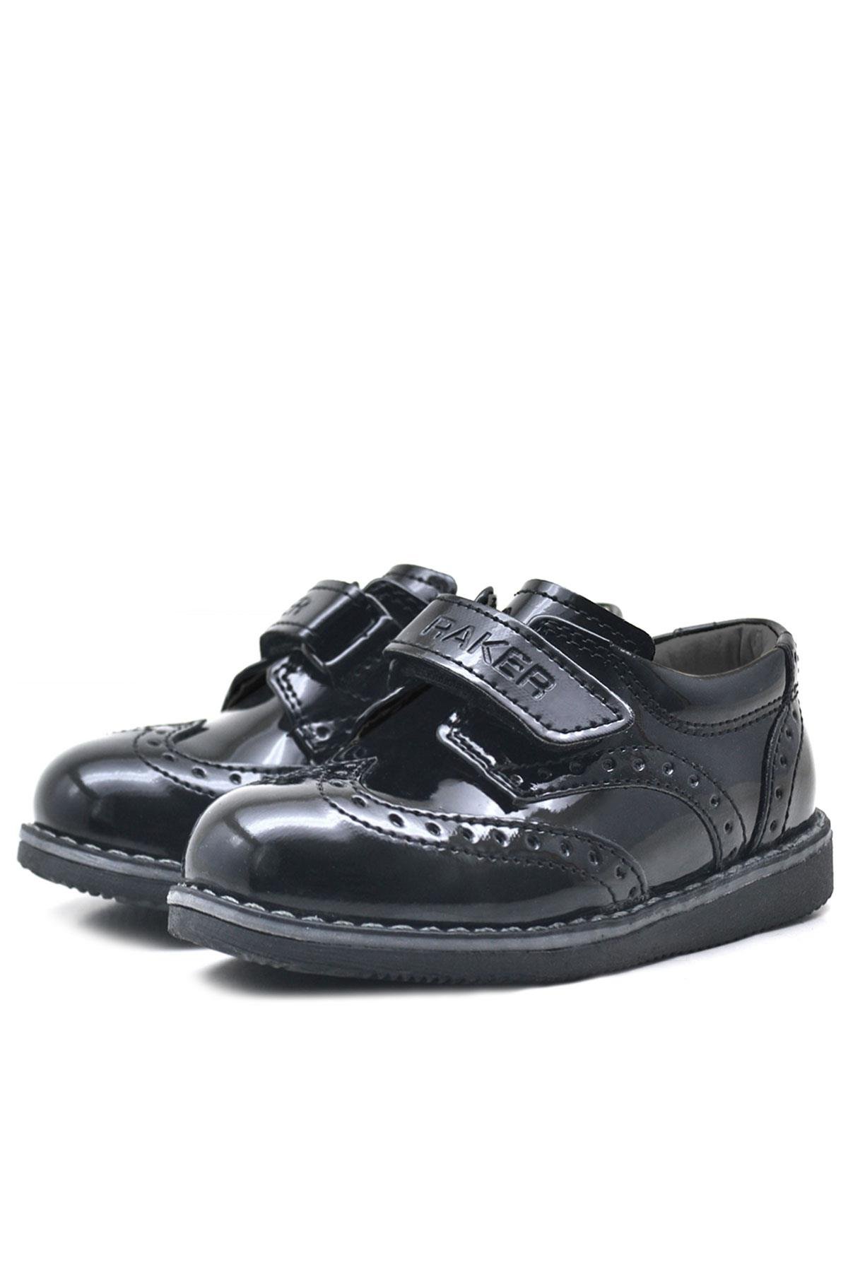 Siyah Rugan Cırtlı Günlük Erkek Bebek Ayakkabı - Görsel 4
