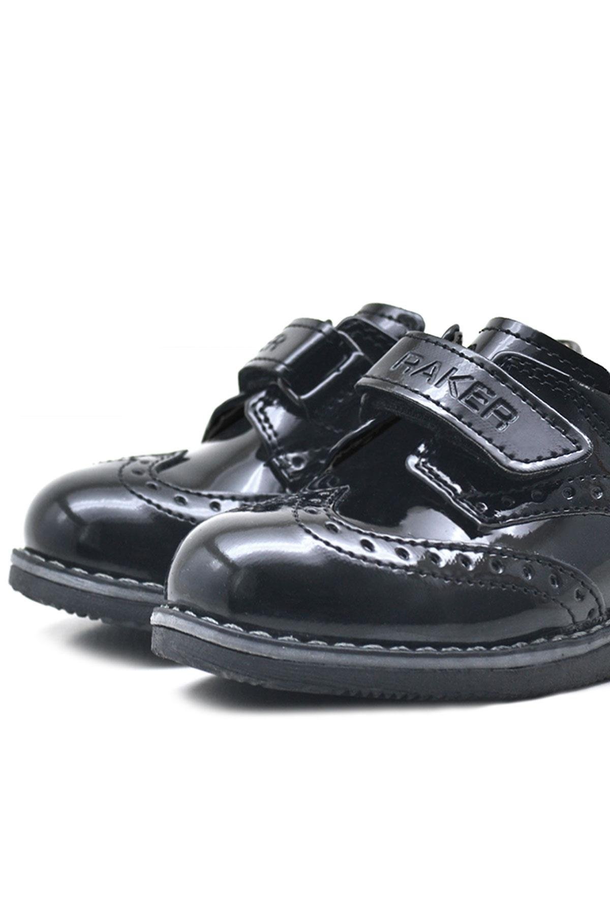 Siyah Rugan Cırtlı Günlük Erkek Bebek Ayakkabı - Görsel 6