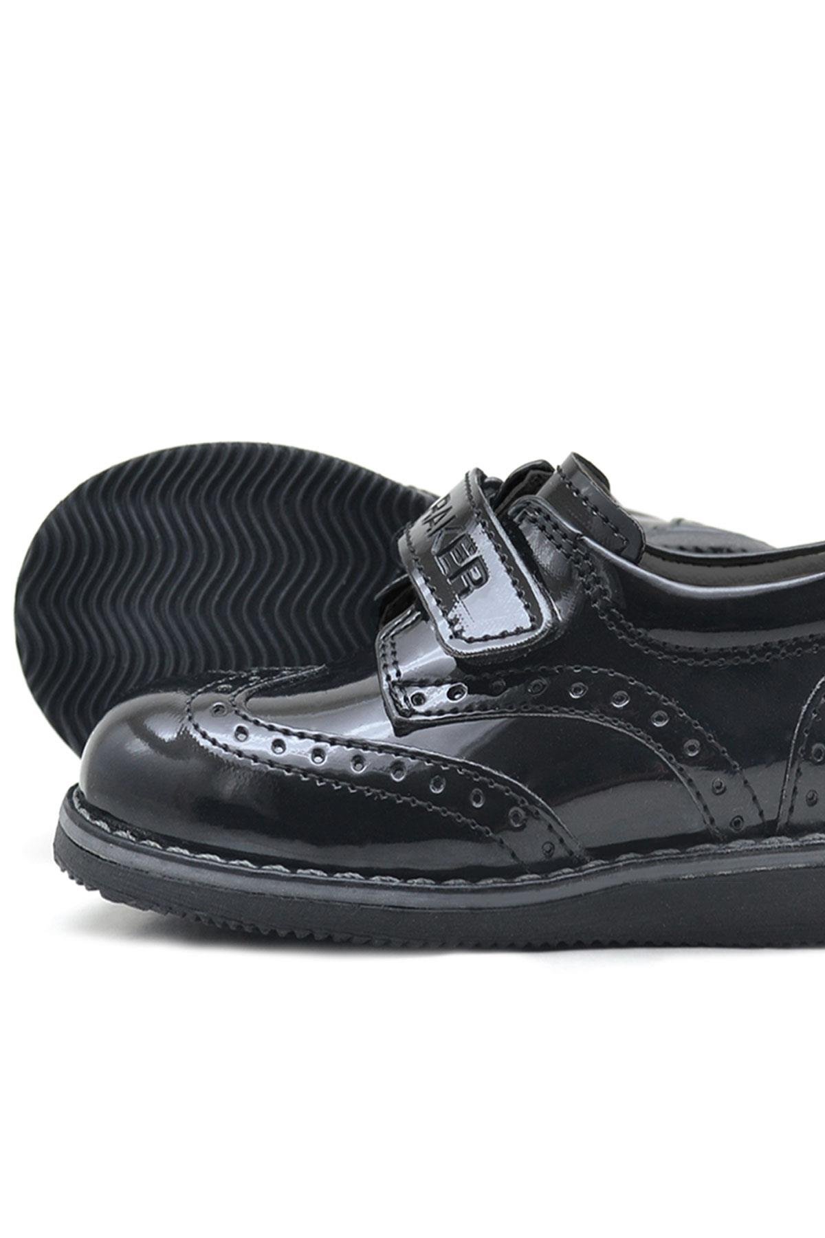 Siyah Rugan Cırtlı Günlük Erkek Bebek Ayakkabı - Görsel 7