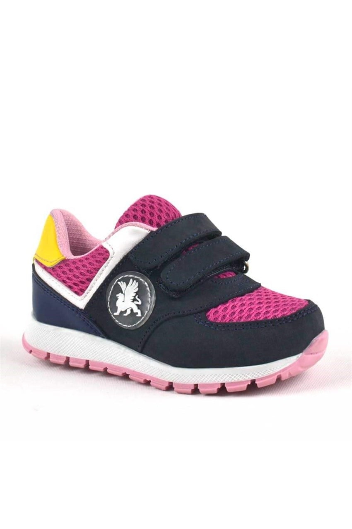 Hakiki Deri Lacivert Cırtlı Kız Bebek Spor Ayakkabı - Görsel 2