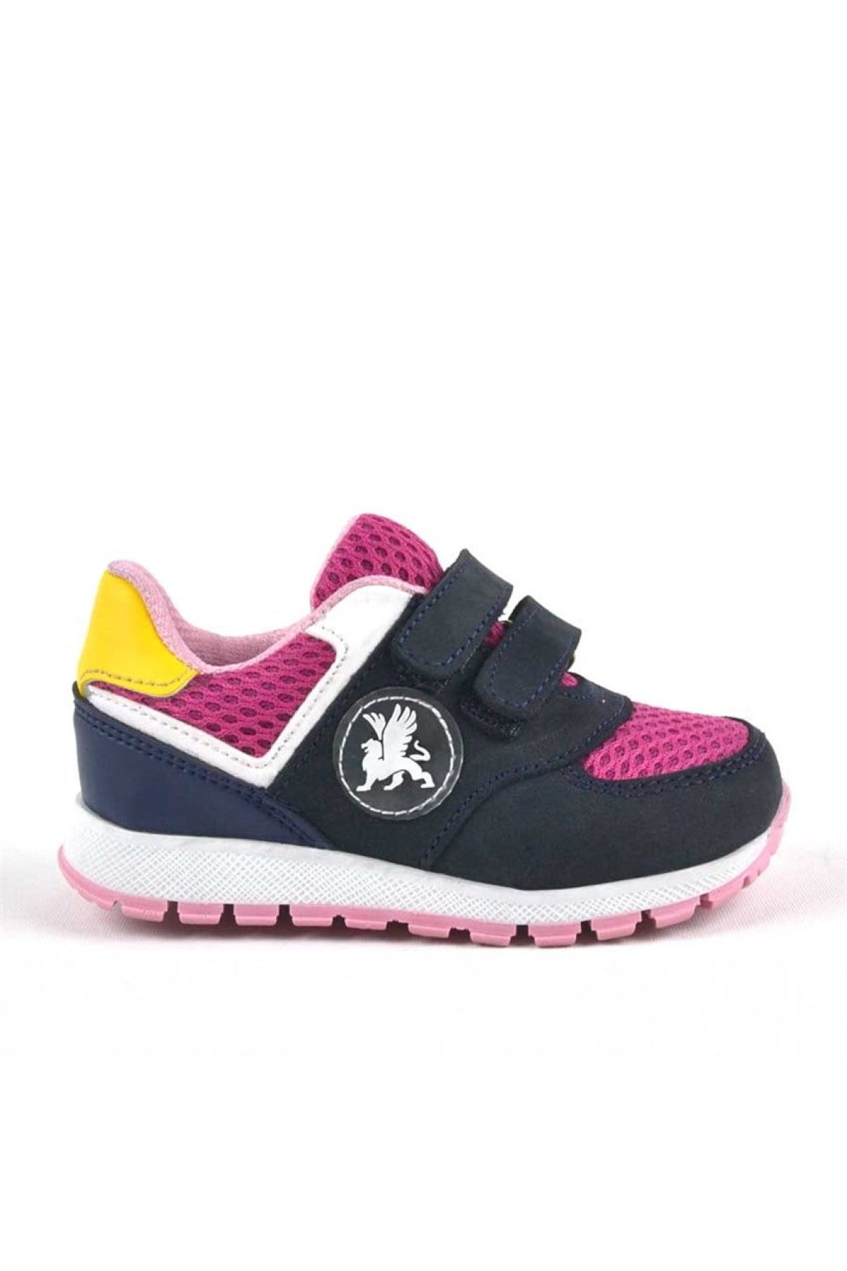 Hakiki Deri Lacivert Cırtlı Kız Bebek Spor Ayakkabı - Görsel 3