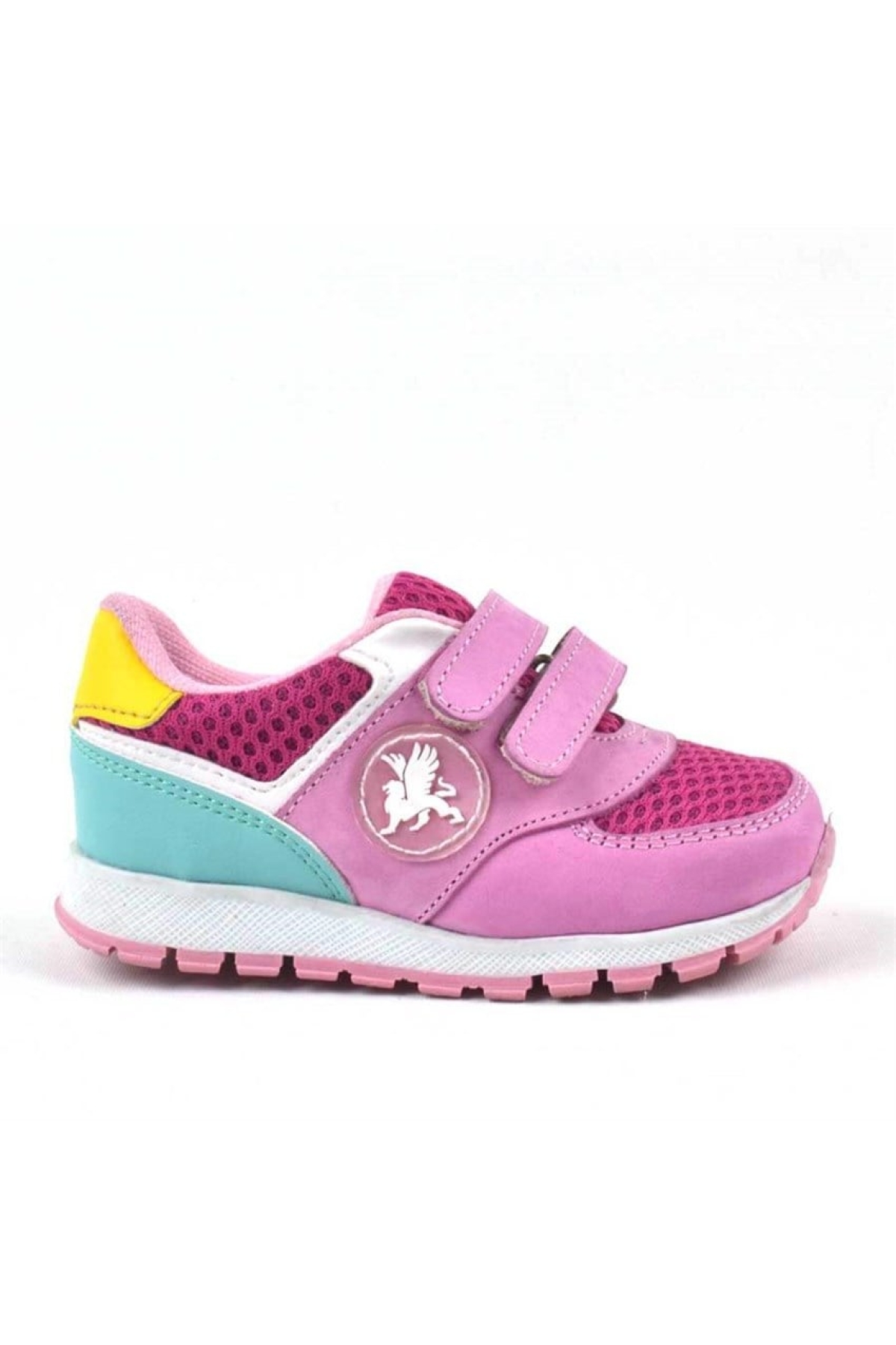 Hakiki Deri Pembe Cırtlı Kız Bebek Spor Ayakkabı - Görsel 3