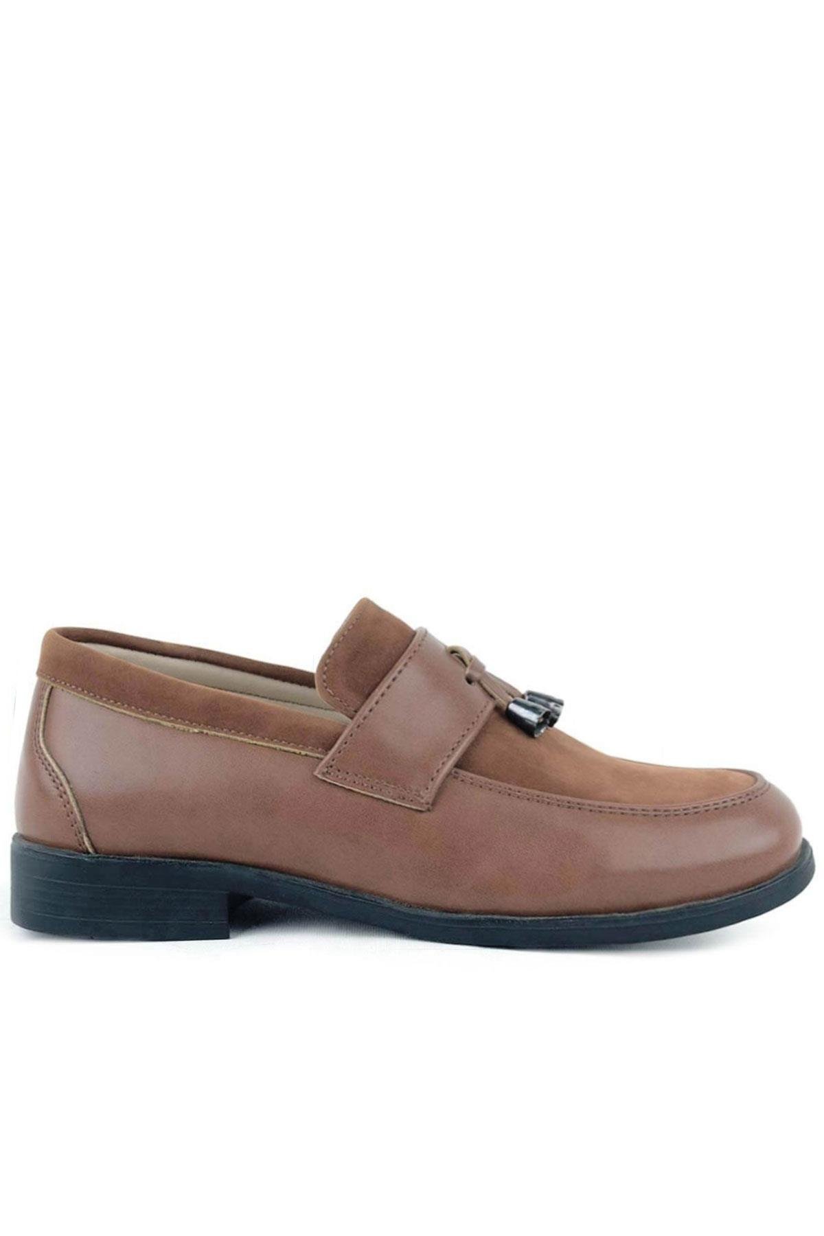 Taba Klasik Loafer Erkek Çocuk Ayakkabı - Görsel 3