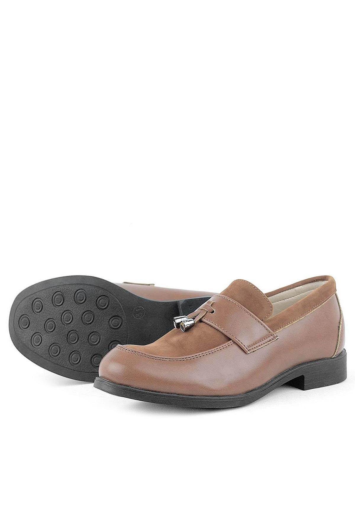Taba Klasik Loafer Erkek Çocuk Ayakkabı - Görsel 4