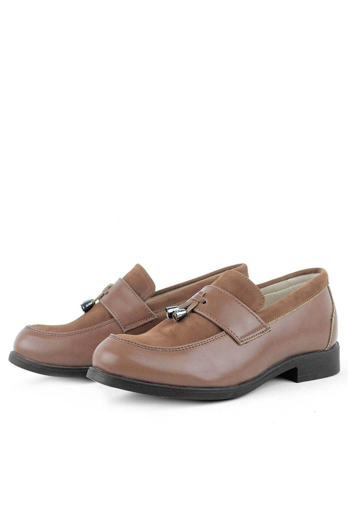 Taba Klasik Loafer Erkek Çocuk Ayakkabı - Görsel 5