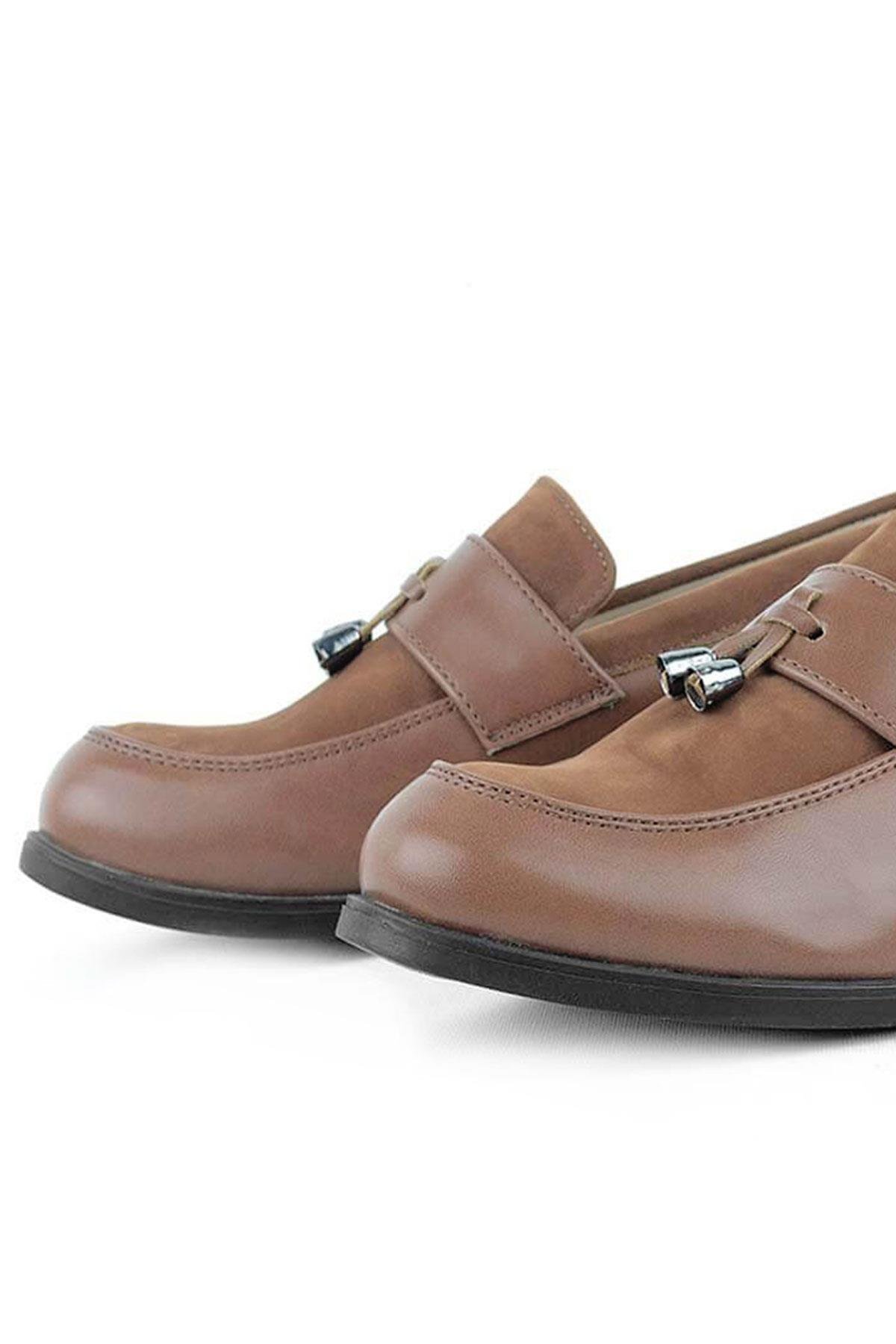 Taba Klasik Loafer Erkek Çocuk Ayakkabı - Görsel 6