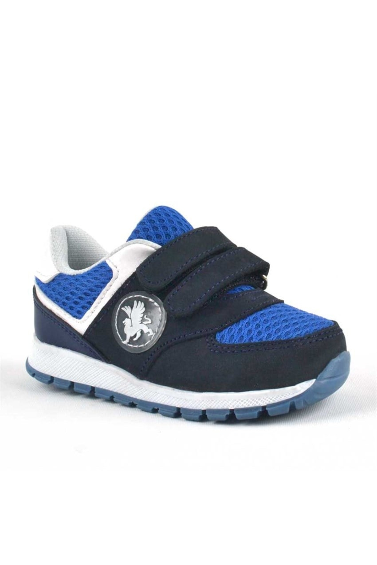 Hakiki Deri Lacivert Cırtlı Erkek Bebek Spor Ayakkabı - Görsel 2