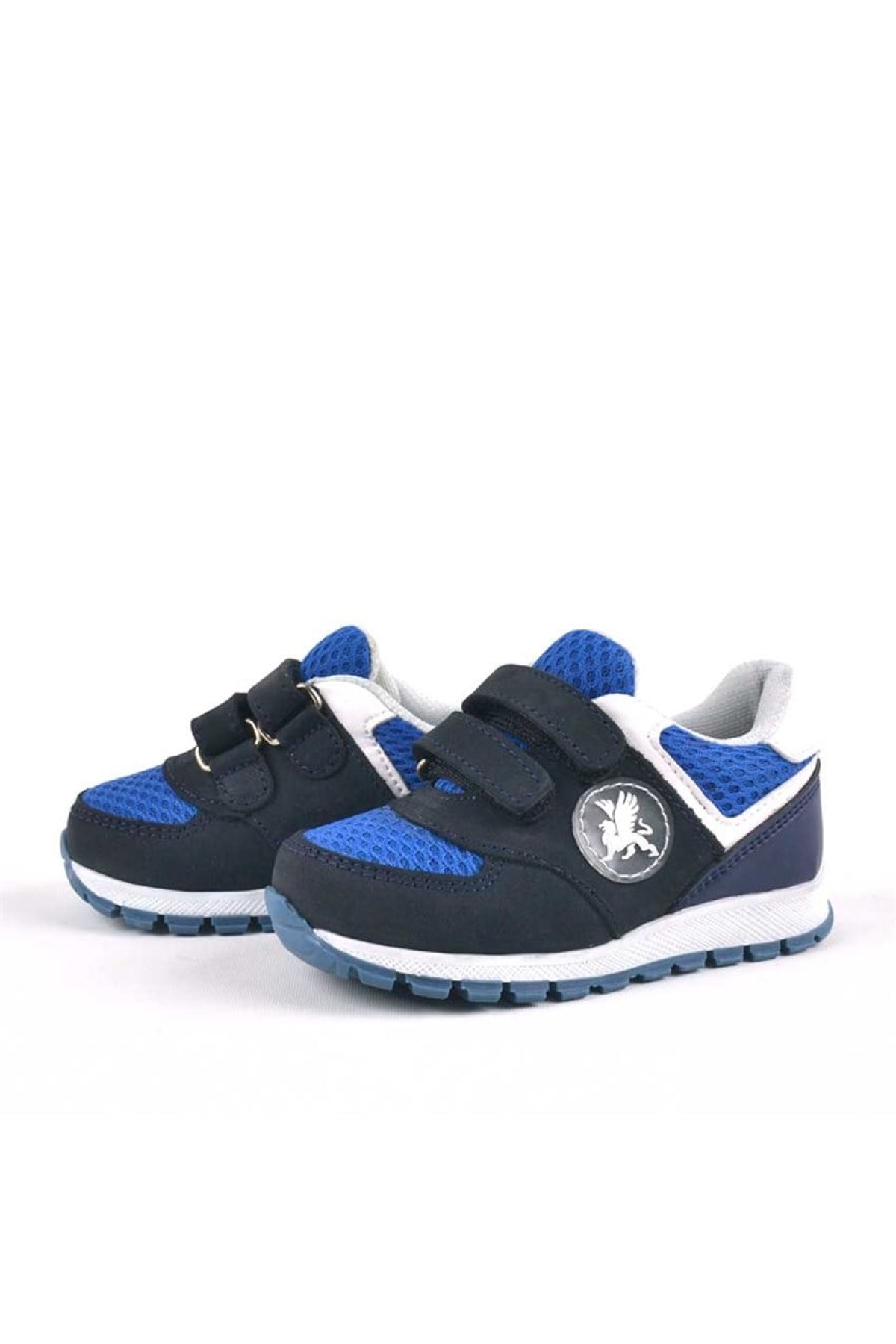 Hakiki Deri Lacivert Cırtlı Erkek Bebek Spor Ayakkabı - Görsel 4