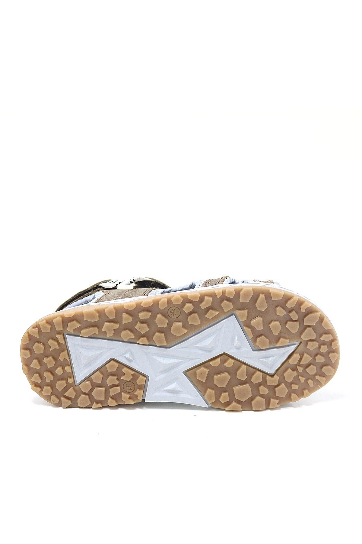 Hakiki Deri Kahverengi Konfor Tabanlı Cırtlı Çocuk Sandalet - Görsel 8