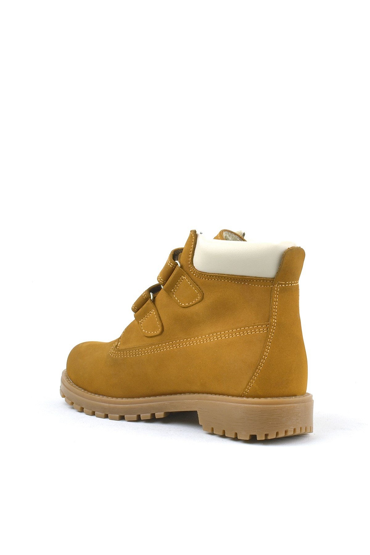 Neson Hakiki Deri Hardal Sarı Cırtlı Çocuk Bot - Görsel 4