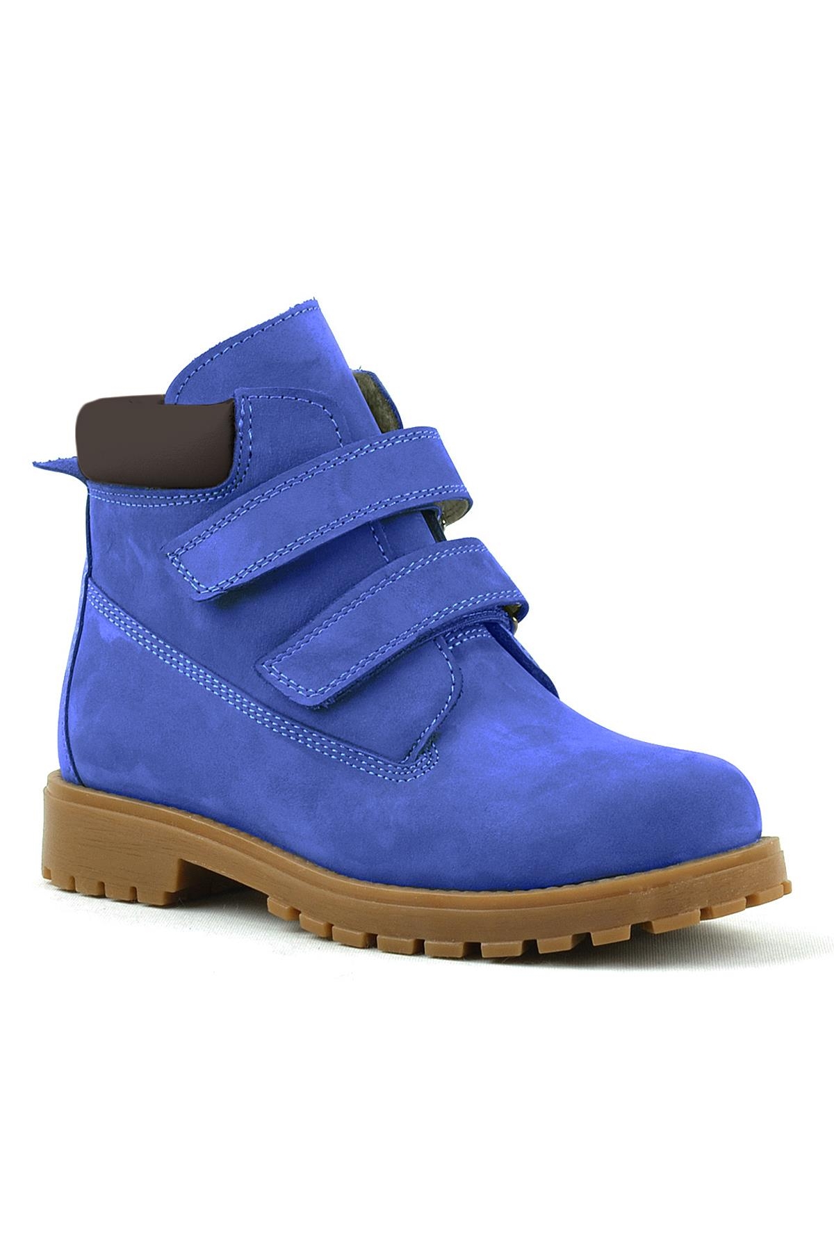 Neson Hakiki Deri Koyu Mavi Cırtlı Çocuk Bot - Görsel 2