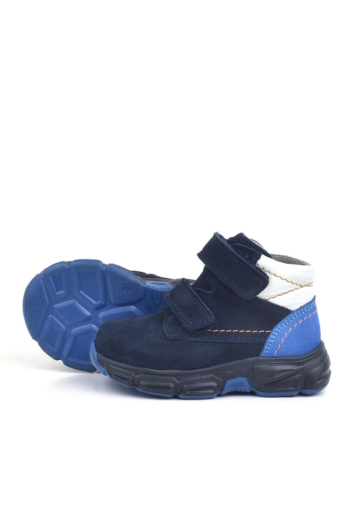 Hakiki Deri Lacivert Nubuk Bebek Spor Bot Ayakkabı - Görsel 6