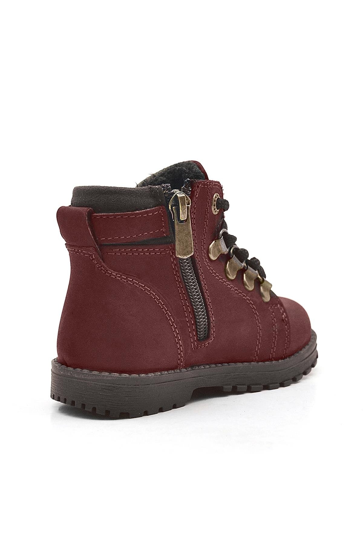 Griffon Hakiki Deri Bordo Bebek Bot - Görsel 4