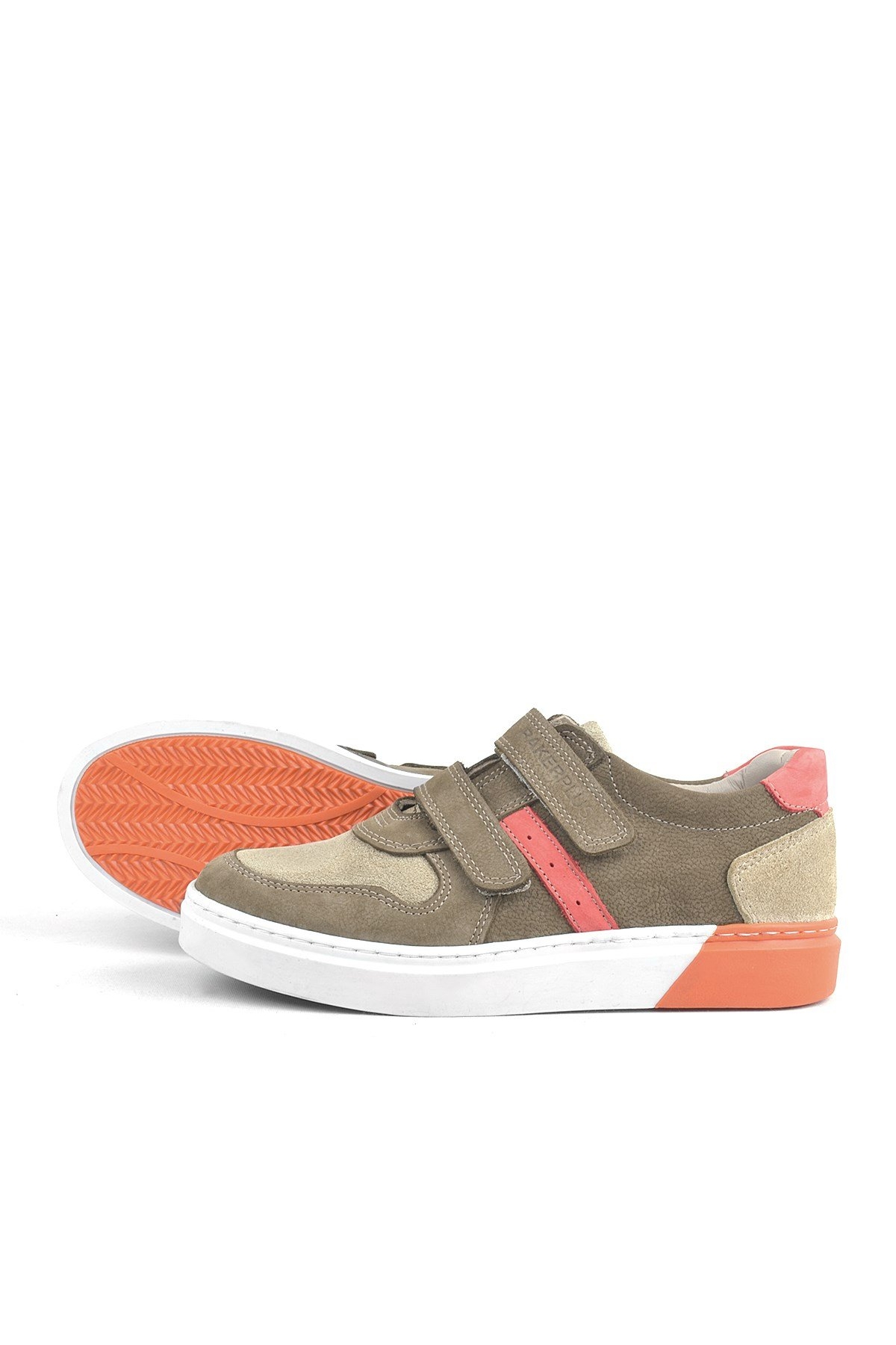 Hakiki Deri Cırtlı Kum Rengi Erkek Çocuk Spor Ayakkabı - Görsel 6