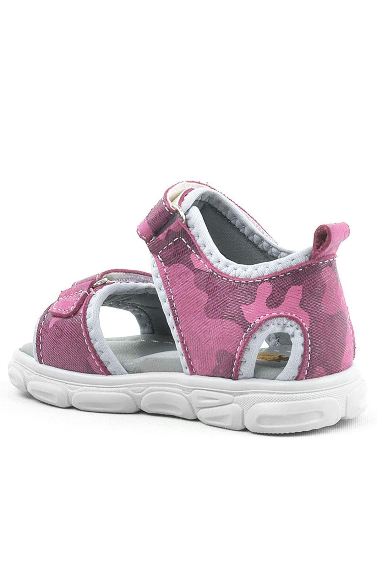 Wisps Hakiki Deri Açık Pembe Bebek Sandalet Ayakkabı - Görsel 4