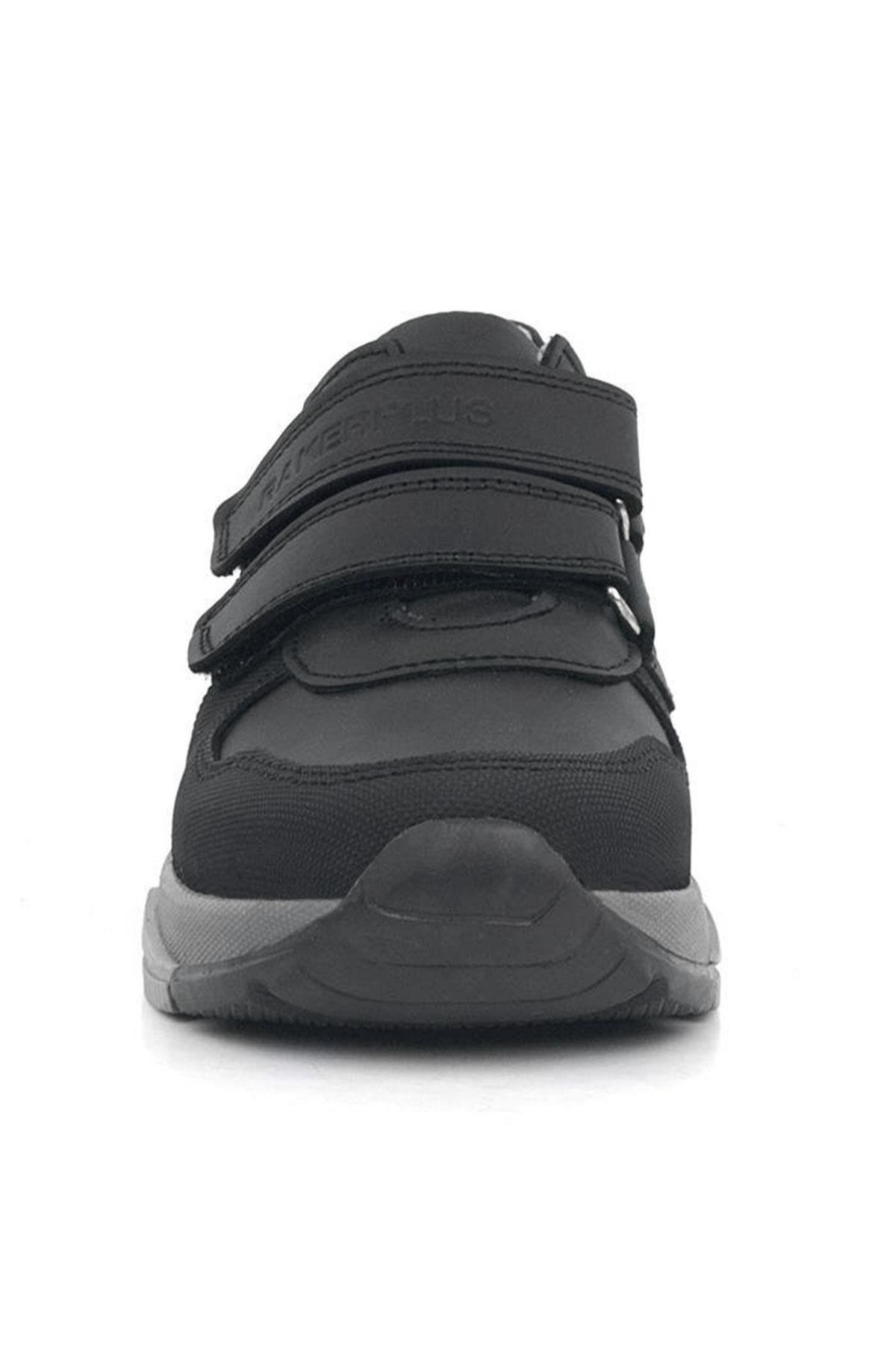 Hakiki Deri Siyah Çocuk Spor Okul Ayakkabı - Görsel 3