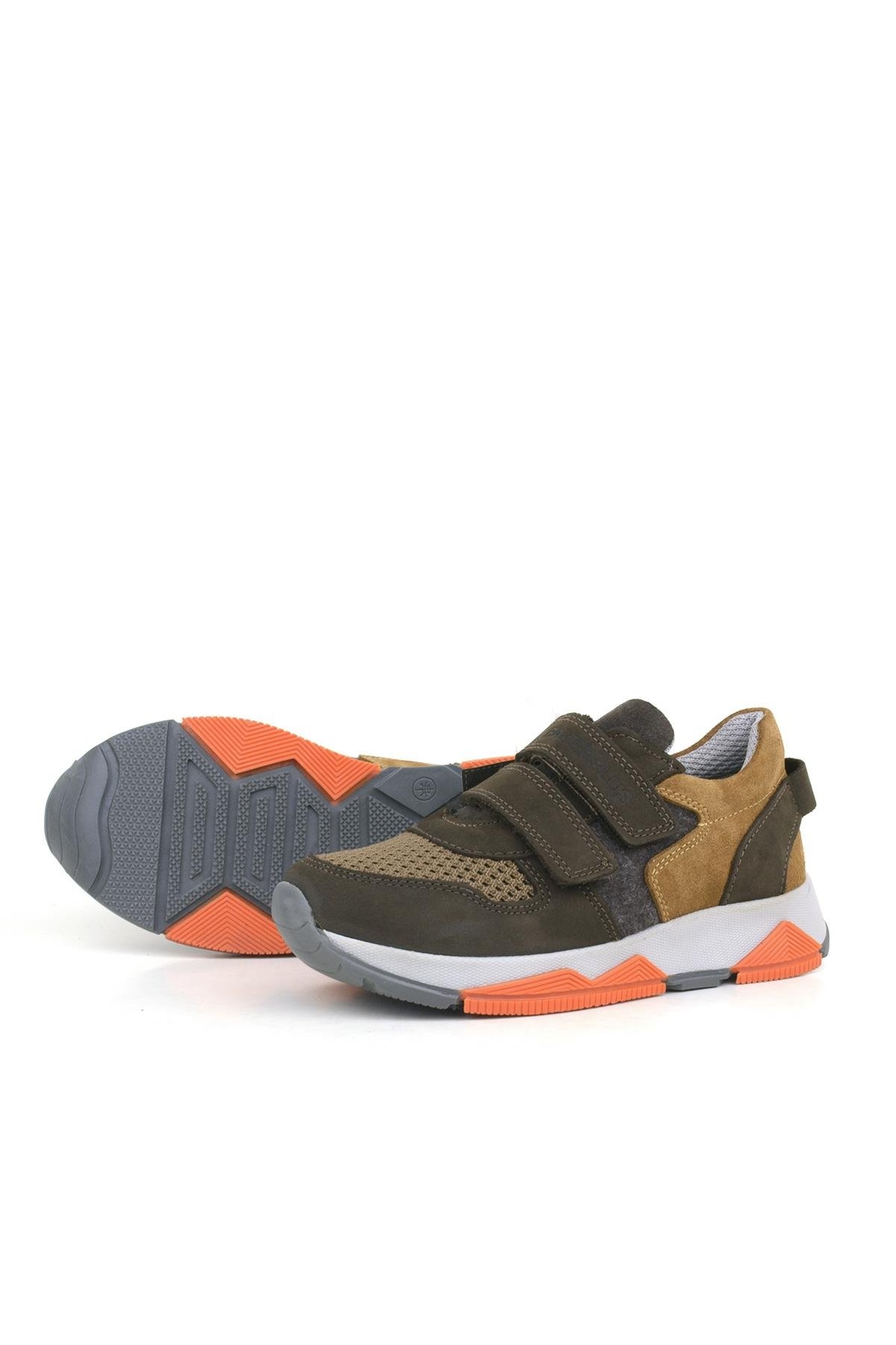 Hakiki Deri Kahverengi Çocuk Okul Spor Ayakkabı - Görsel 6