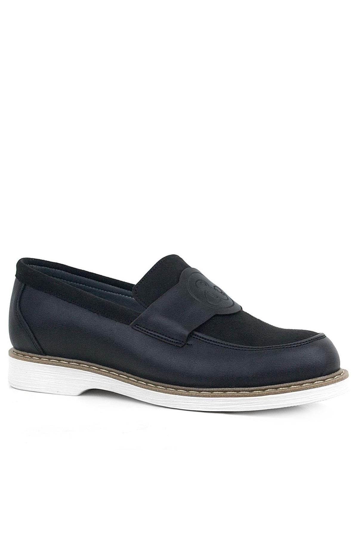 Pixel Siyah Loafer Çocuk Klasik Okul Ayakkabı - Görsel 2