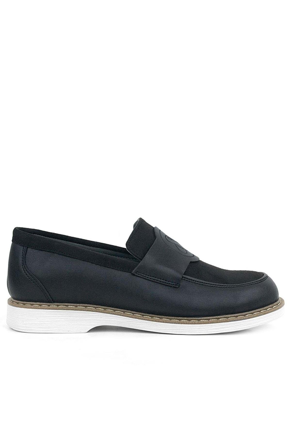 Pixel Siyah Loafer Çocuk Klasik Okul Ayakkabı - Görsel 3