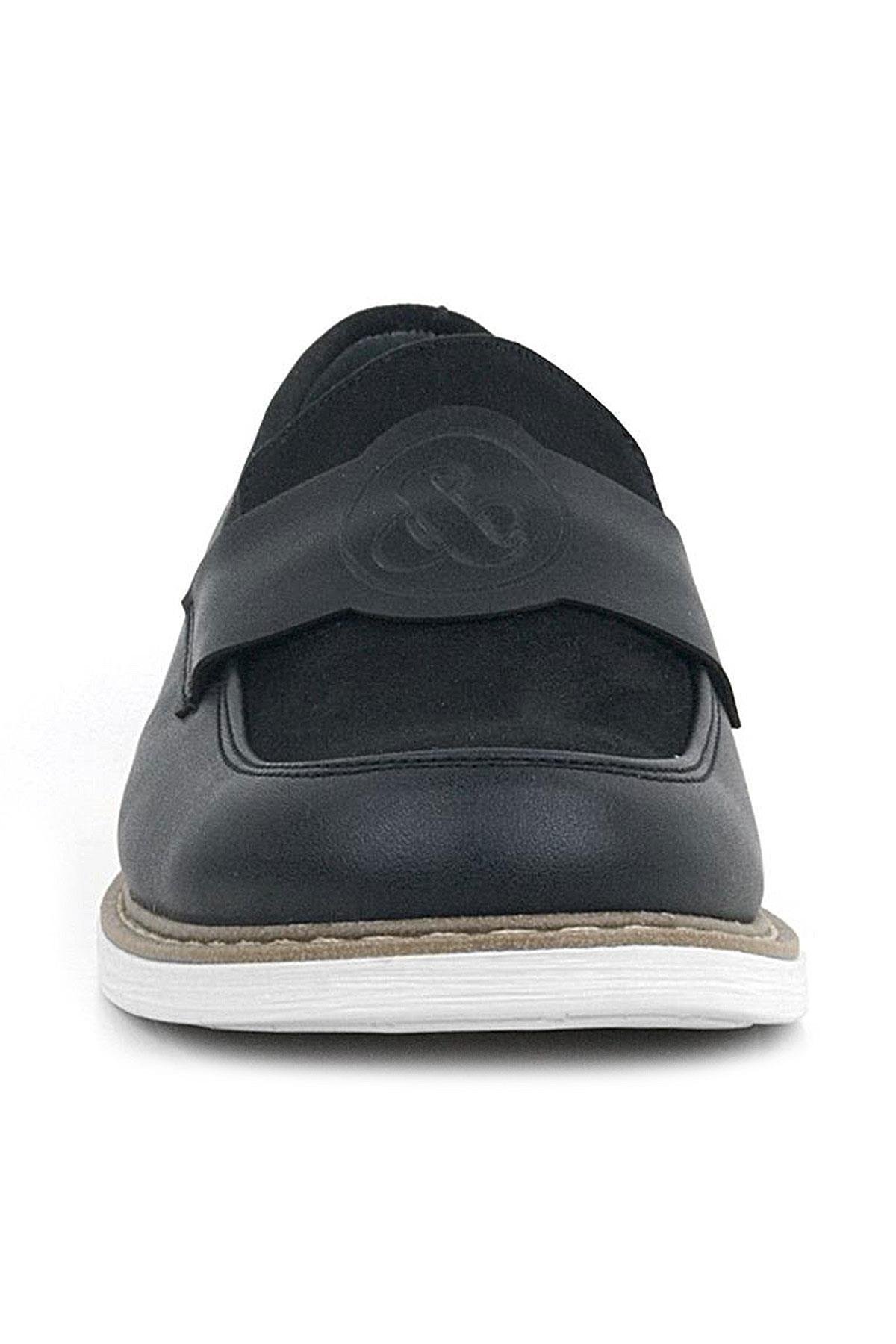 Pixel Siyah Loafer Çocuk Klasik Okul Ayakkabı - Görsel 4
