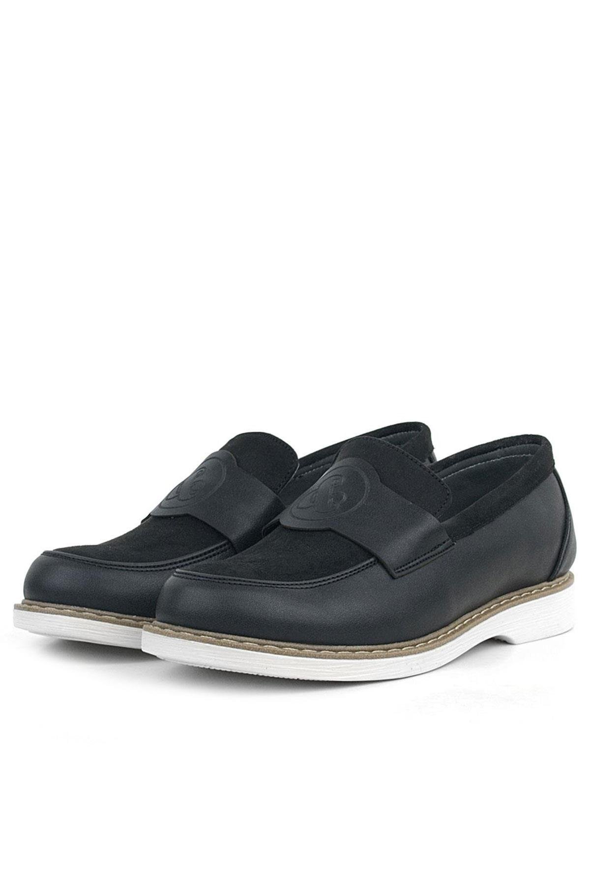 Pixel Siyah Loafer Çocuk Klasik Okul Ayakkabı - Görsel 5