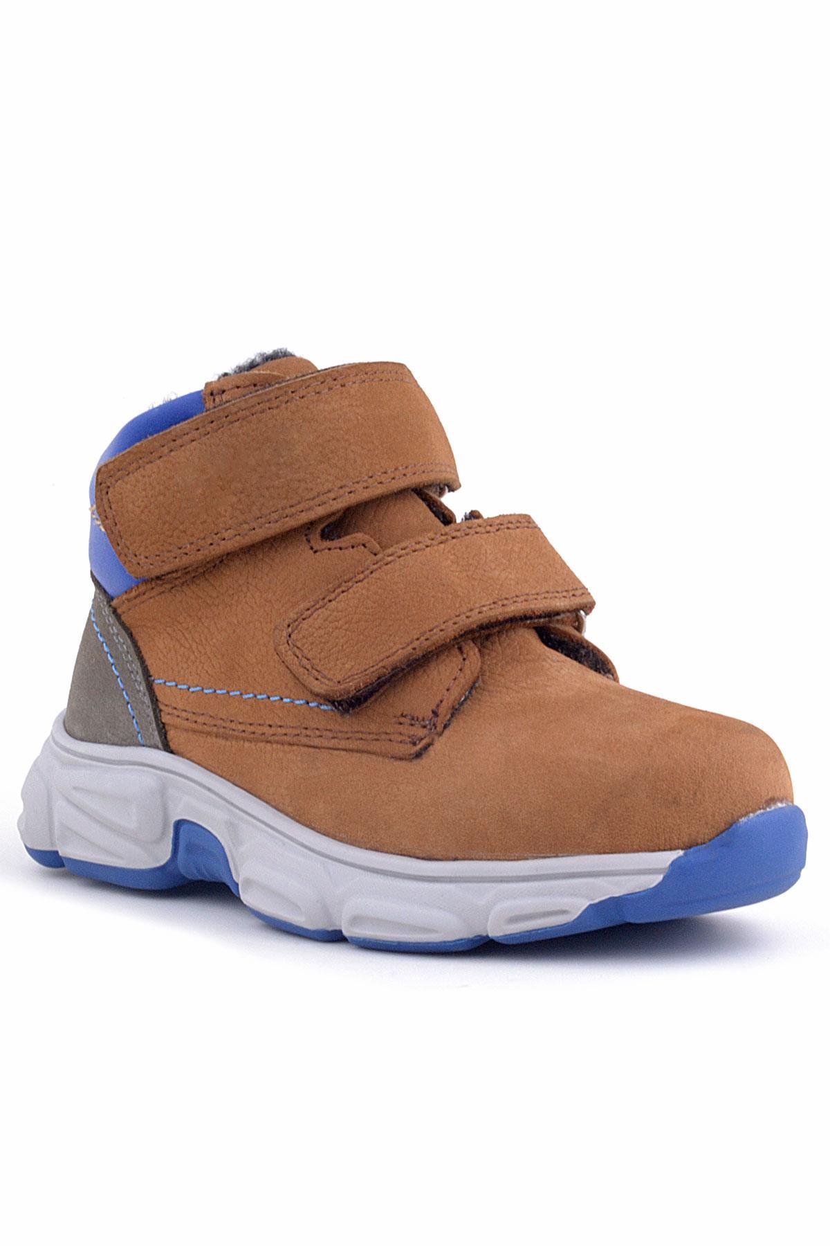 Pixel Hakiki Deri Taba Cırtlı Bebek Spor Bot Ayakkabı - Görsel 2