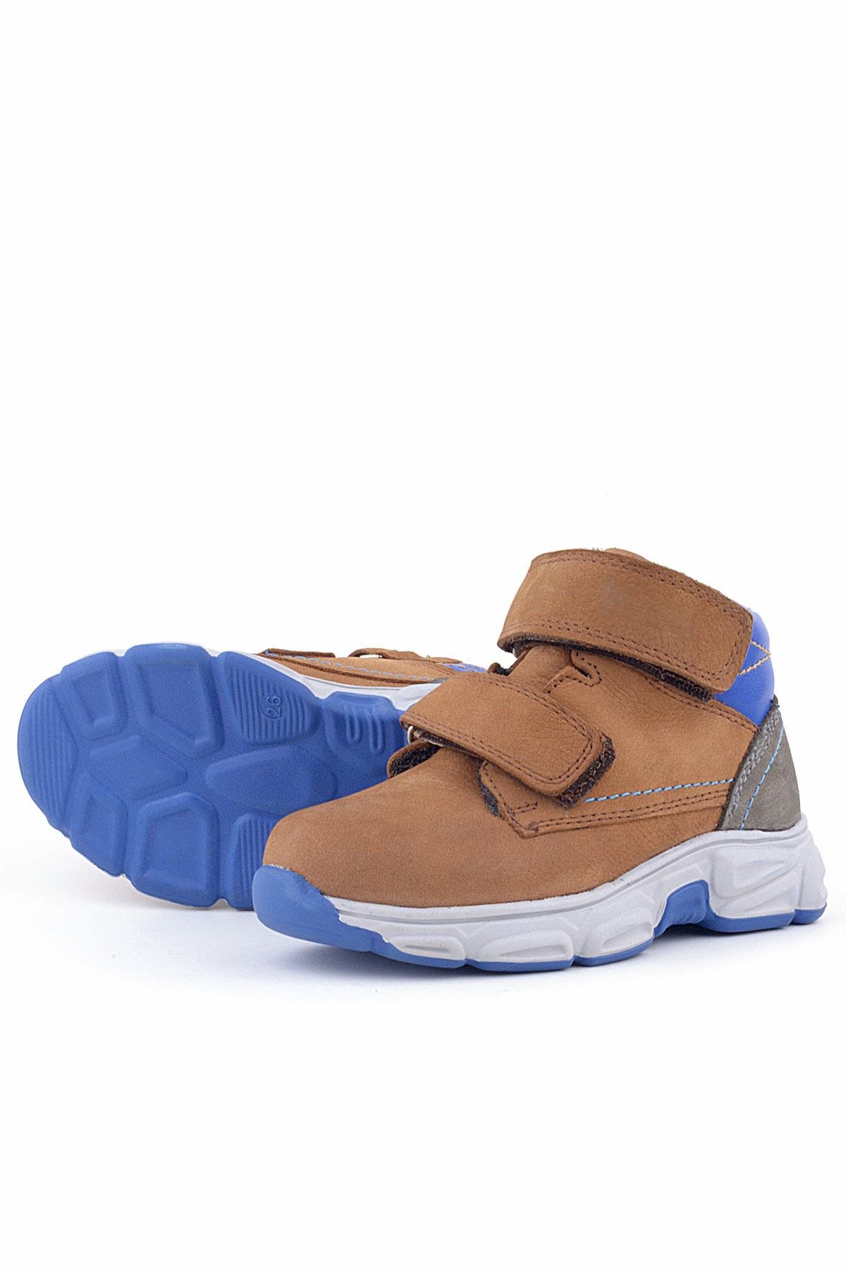 Pixel Hakiki Deri Taba Cırtlı Bebek Spor Bot Ayakkabı - Görsel 6