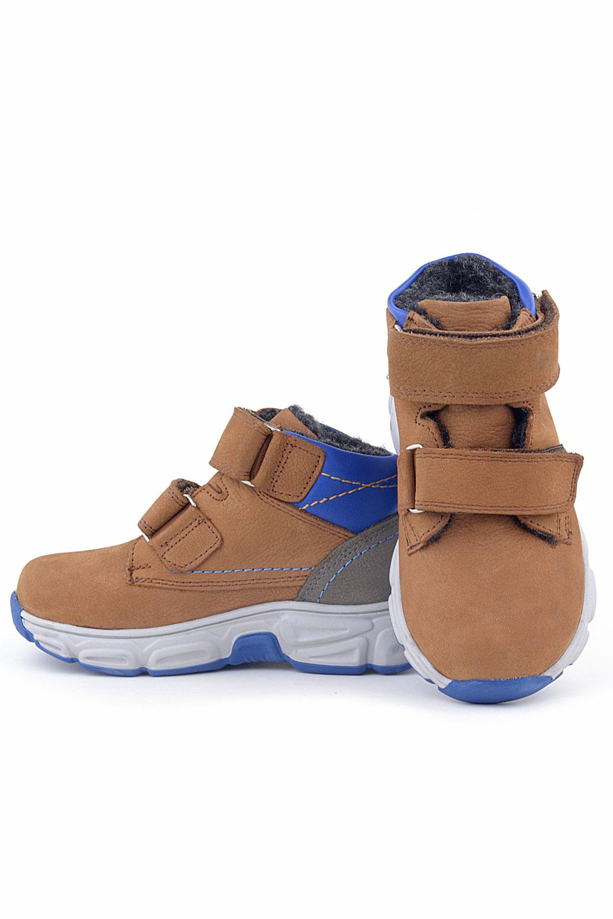 Pixel Hakiki Deri Taba Cırtlı Bebek Spor Bot Ayakkabı - Görsel 7