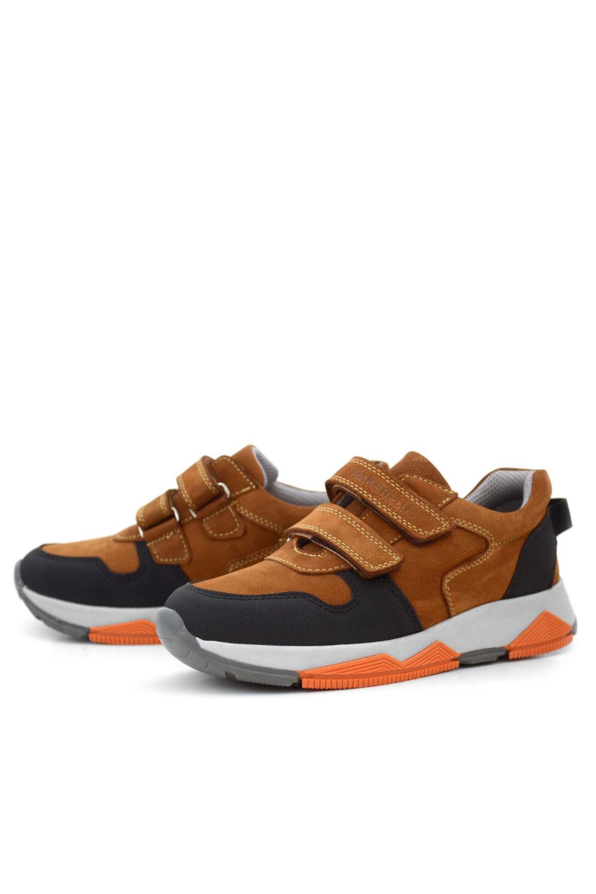 Hakiki Deri Taba Çocuk Okul Spor Ayakkabı - Görsel 7