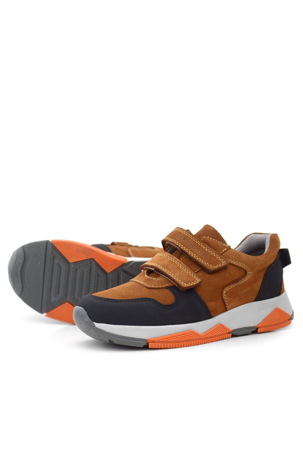 Hakiki Deri Taba Çocuk Okul Spor Ayakkabı - Görsel 8