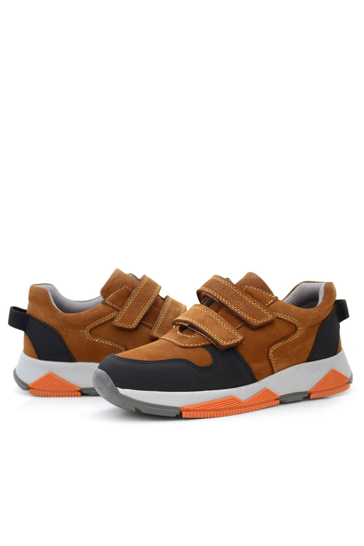 Hakiki Deri Taba Çocuk Okul Spor Ayakkabı - Görsel 9