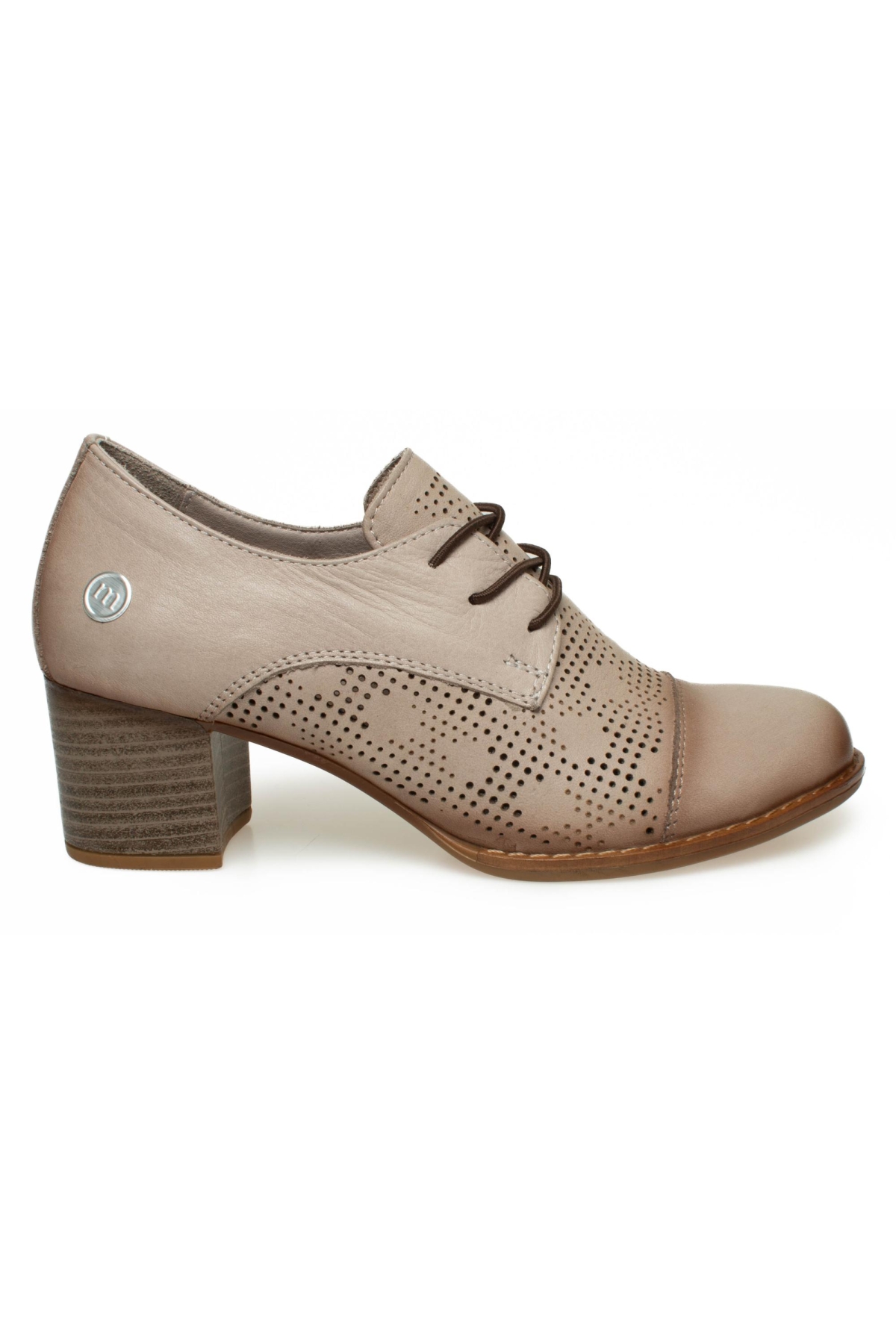 D24Ya-650Z Topuklu Krem Kadın Ayakkabı - Görsel 3