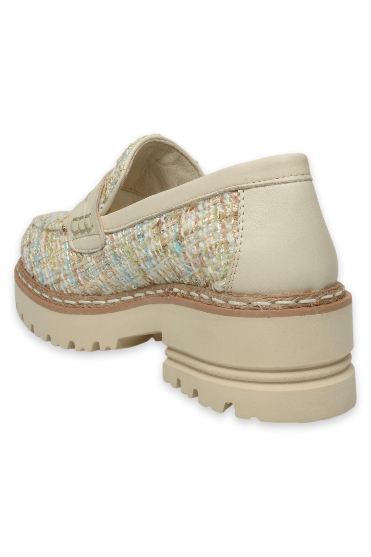 D25Ya-3655 Günlük Krem Kadın Ayakkabı - Görsel 5