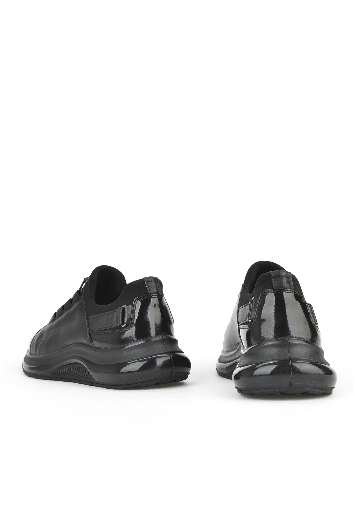 Ziya Erkek Hakiki Deri Sneaker 153423Z704 Siyah - Görsel 4